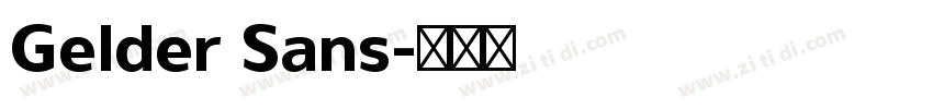 Gelder Sans字体转换